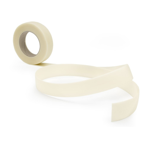 Profile PVC fotoluminiscente autoadezive, bandă de siguranță care luminează în întuneric, alb, 30 mm, 5 m