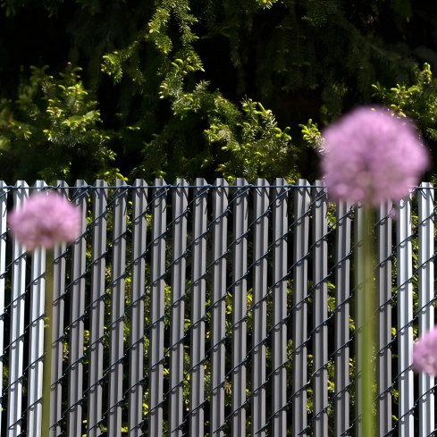 Listă de gard din PVC pentru montaj vertical - antracit