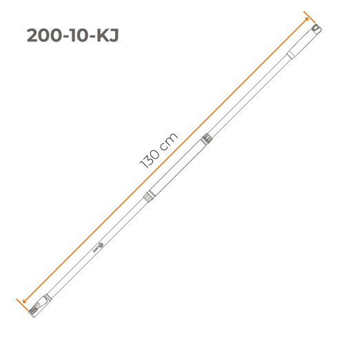 Coada telescopică din aluminiu – sistem de grădinărit QUEST
