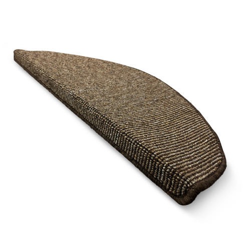 Covoraș pentru scări autoadeziv, antiderapant semirotund, 65x28 cm, protecție treaptă, maro