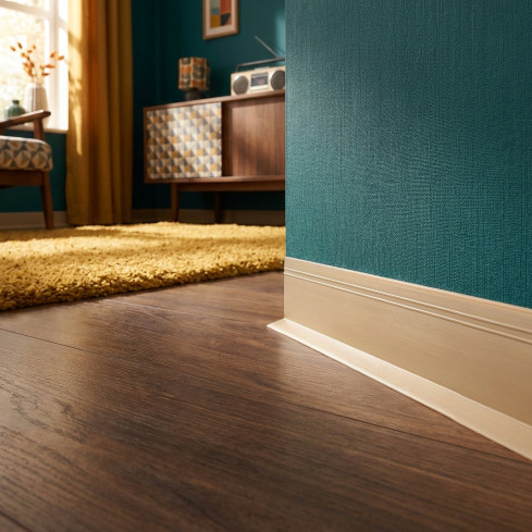 Plintă din PVC autoadezivă, plintă flexibilă DEKOR, 50x20mm, culoare nisip