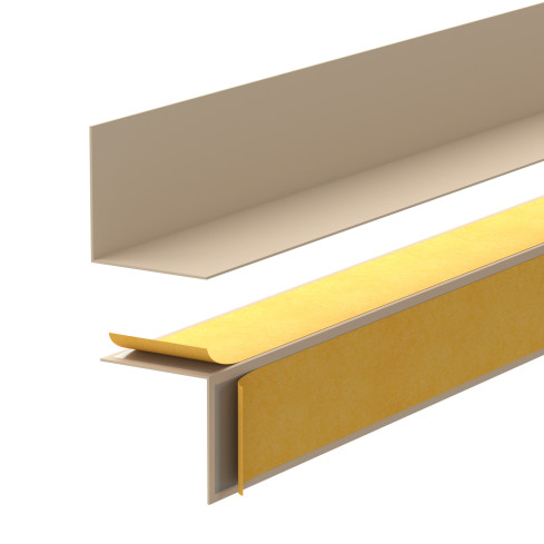 Plintă PVC minimalistă autocolantă – rigidă, bej