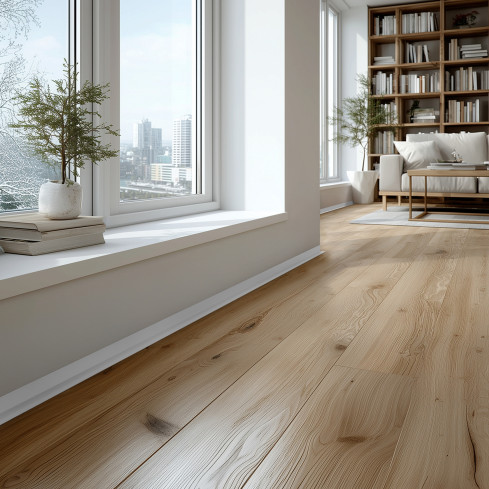 Plintă PVC minimalistă – rigidă, albă