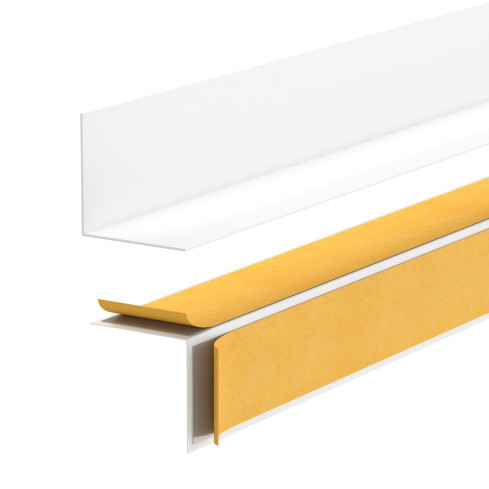 Plintă PVC minimalistă autocolantă – rigidă, albă