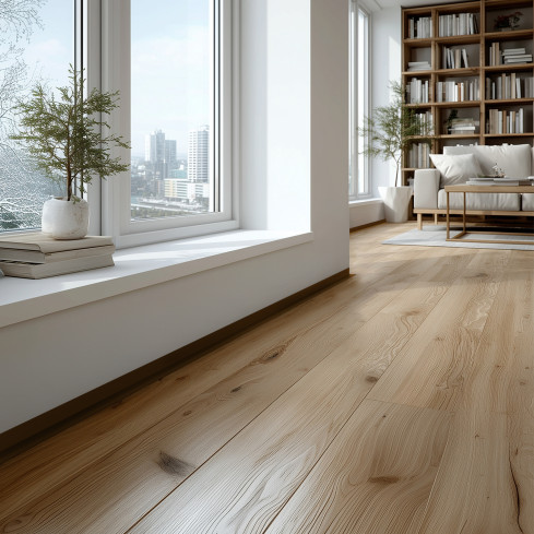 Plintă PVC minimalistă – rigidă, maro