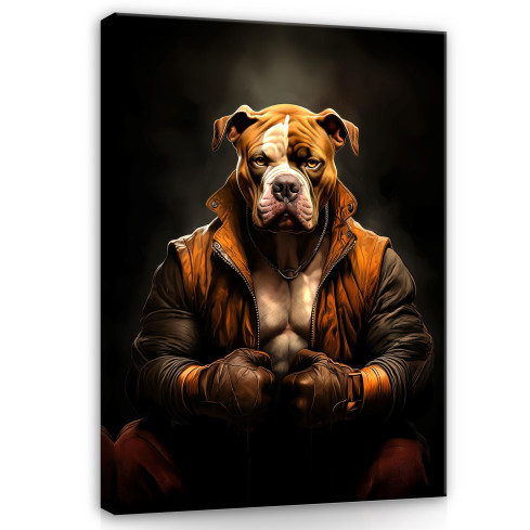ABSTRACT PITBULL DOG Imagine de perete pentru camera de zi birou 40x30