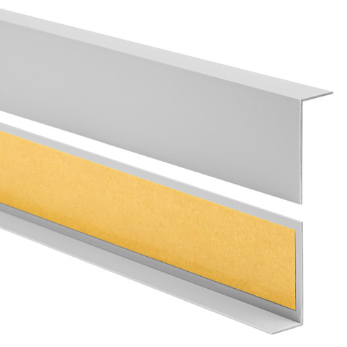 PVC profil unghiular neuniform, protecție autoadezivă pentru margini, protecție pentru colțuri, gri