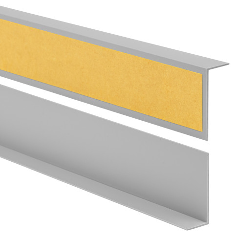  Profil de colț PVC, inegal, lipit pe exterior, protecție colț, gri