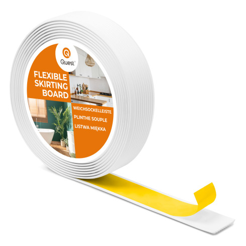 Profil PVC antiderapant autoadeziv, striat, LAP3, 35mm, 5m, alb
