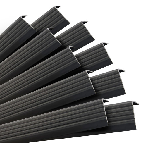 Profil antiderapant autoadeziv pentru trepte 40x25 mm negru, 100 cm – Set