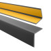 Profil unghiular din PVC, plastic autoadeziv, protecție pentru margini, gri închis