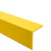 Profil unghiular din PVC, plastic, protecție pentru margini, galben