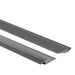 Profil rampă flexibil din PVC pentru plăci, covoare, gri închis