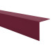 PVC Profil unghiular dur, plastic, protecție margini, roșu burgundy