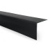 PVC Profil unghiular dur, plastic, protecție pentru margini, negru