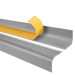 Profil antiderapant pentru scări cu adeziv, 52x40mm, gri