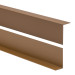 Profil de colț PVC, inegal, protecție margine, protecție colț, maro