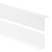Profil de colț PVC, inegal, protecție margine, protecție colț, alb