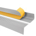 Profil antiderapant pentru scări cu adeziv, 50x42mm, gri deschis,