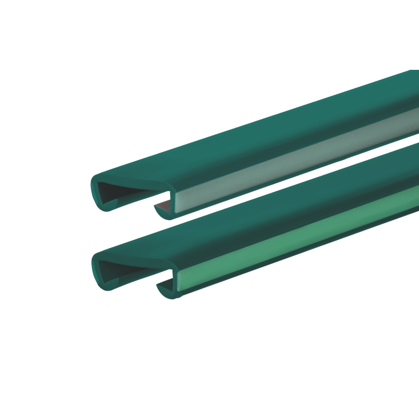 Balustradă din PVC, balustradă pentru scări, balustradă pentru scări, FOTO, 40x8mm, verde, 1m