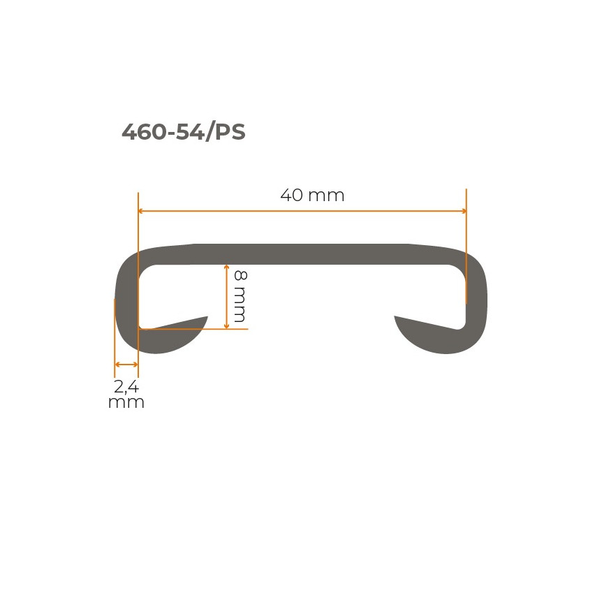 Balustradă PCV STANDARD Balustradă 40x8mm bej