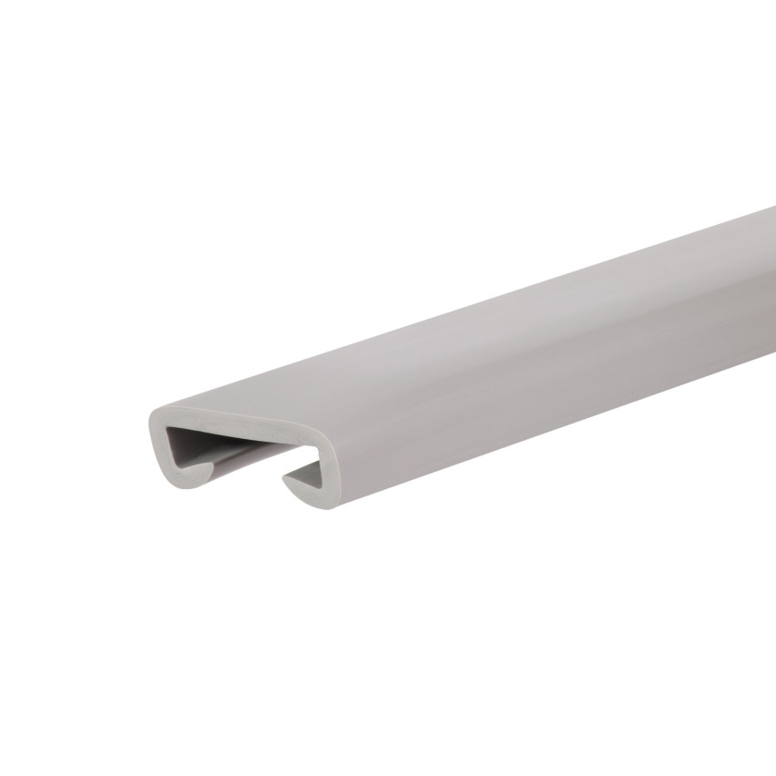 Balustradă din PVC, balustradă pentru scări, balustradă pentru scări, PREMIUM, 35x8mm, gri, 1m