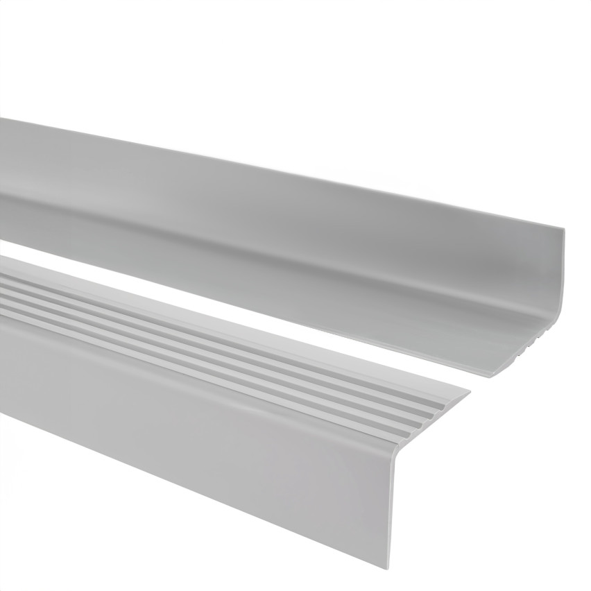 Profil antiderapant pentru trepte 50x42mm 150cm gri deschis