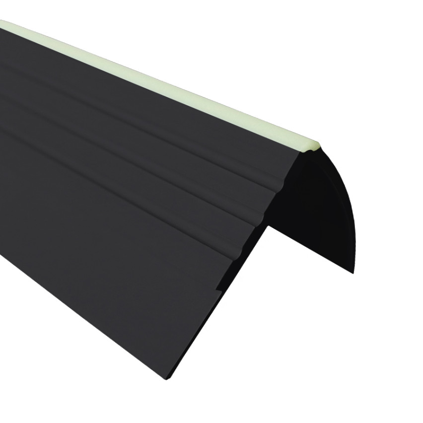 Profil antiderapant pentru scări 40x40mm, 150cm, negru
