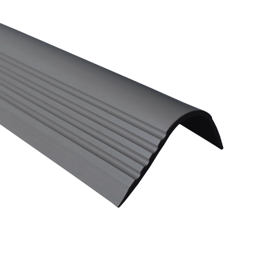 Profil antiderapant pentru scări, 52x40mm, 150cm, gri închis