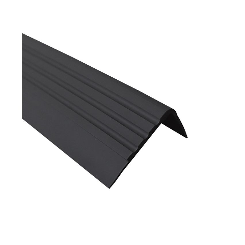 Profil antiderapant pentru scări cu adeziv, 30x27mm, negru