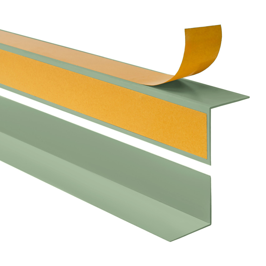 Profil unghiular lipit ferm pe exterior, verde deschis