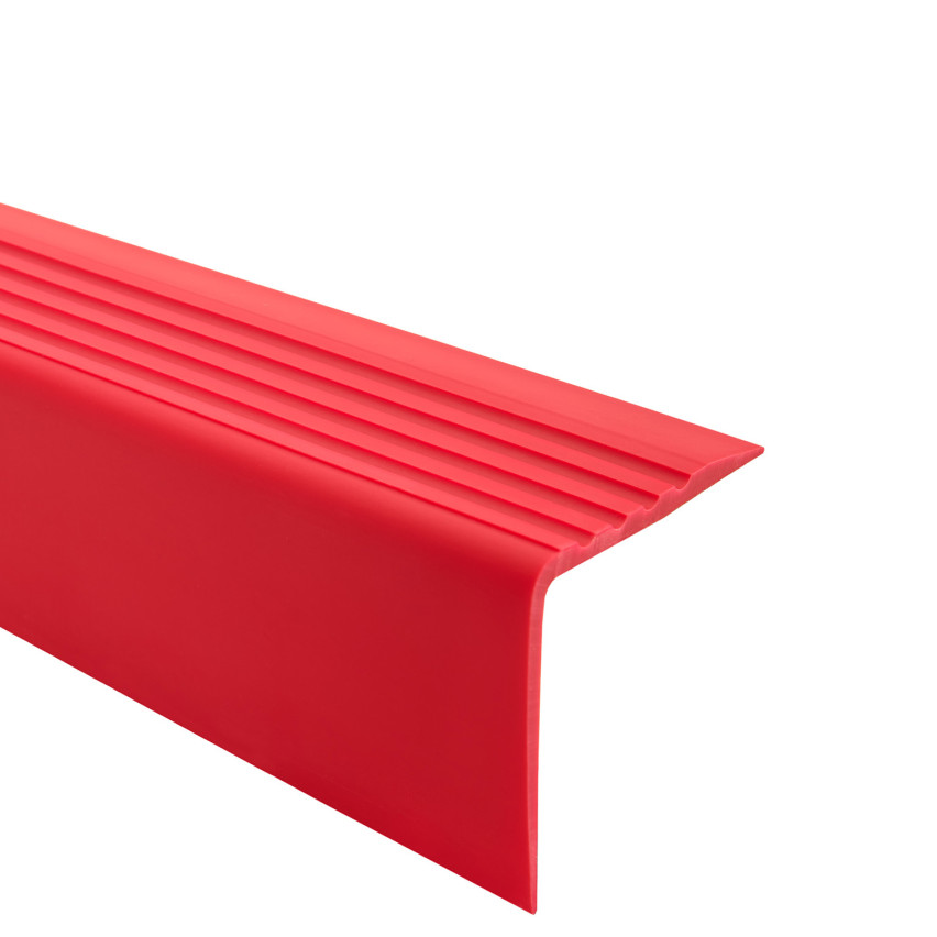 Profil antiderapant pentru scări cu adeziv, 50x42mm, roșu, 