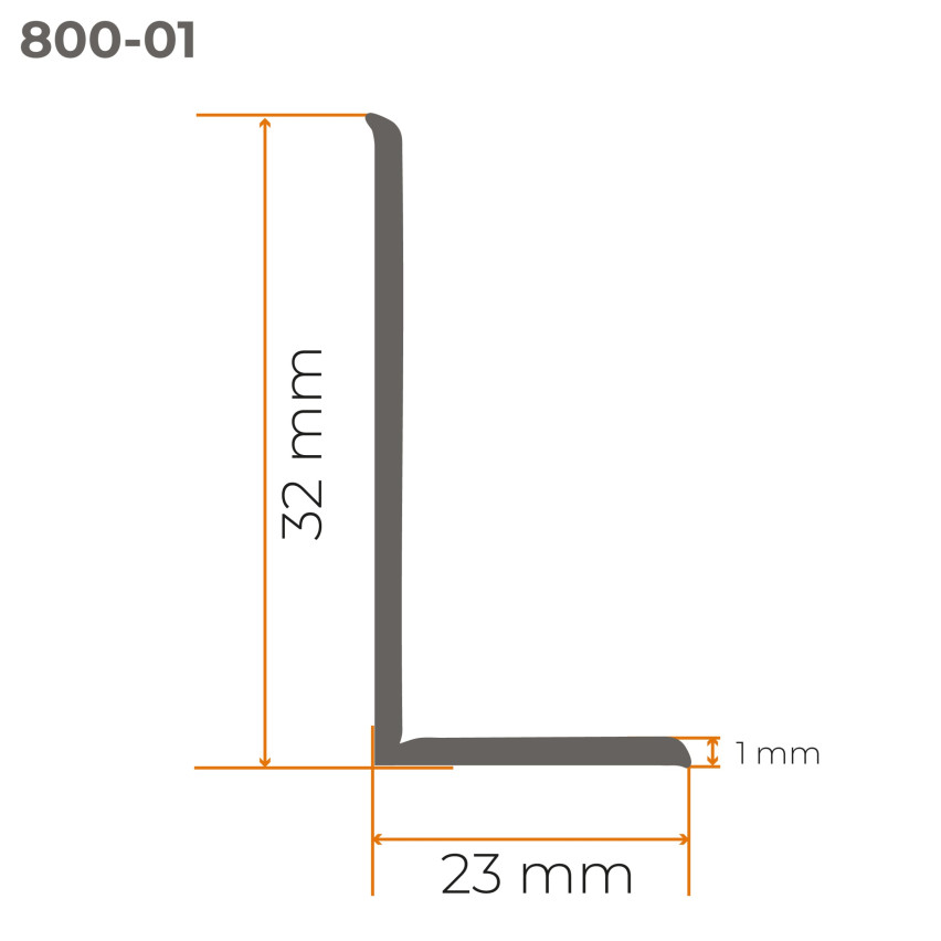 Plintă PVC autoadezivă 403, pin, 32x23