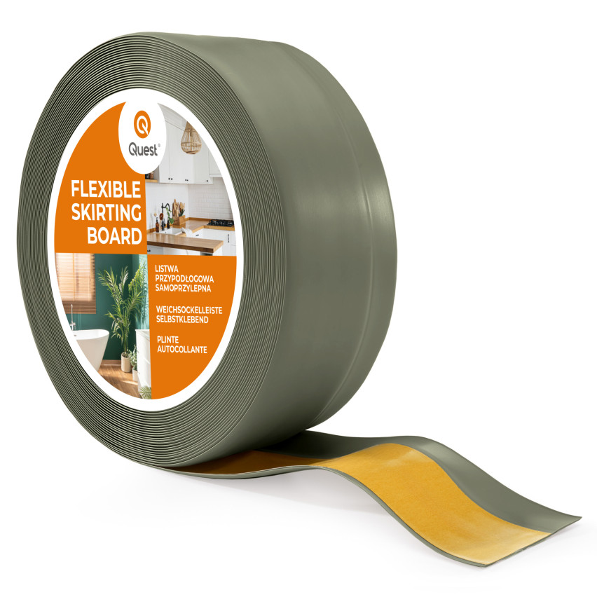 Plintă autoadezivă din PVC 50x20mm verde măsliniu