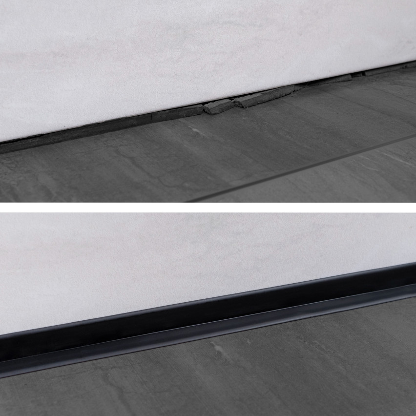 Plintă autoadezivă din PVC 50x20mm verde măsliniu