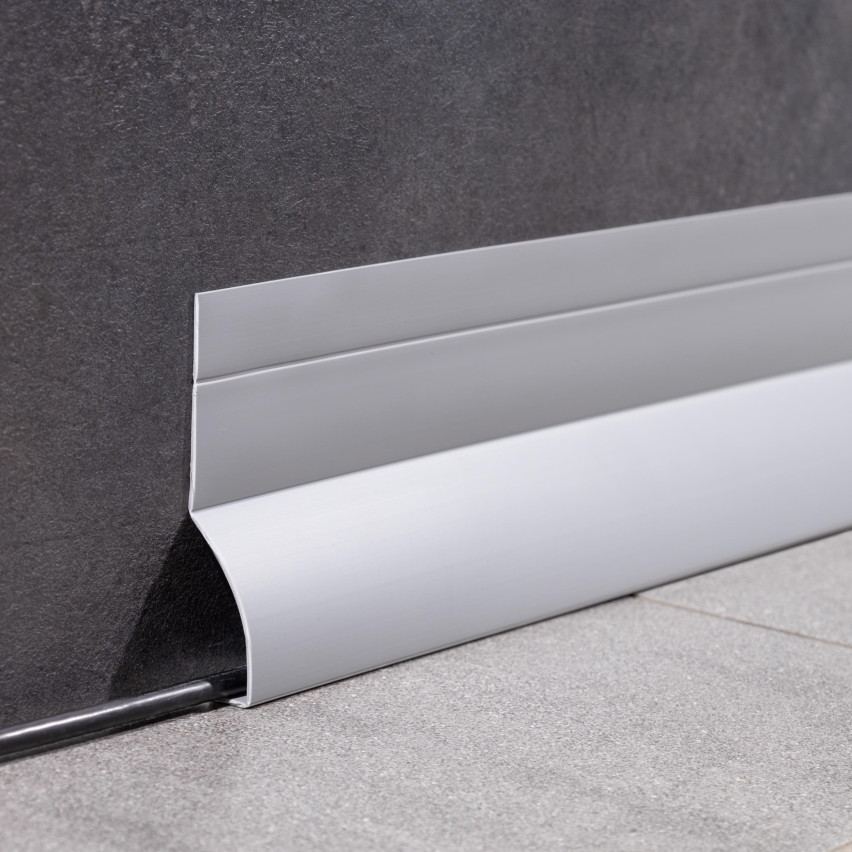 Baghetă Multifuncțională din PVC 4în1 – Panou de Finisare Autocolant, 120 mm, Alb