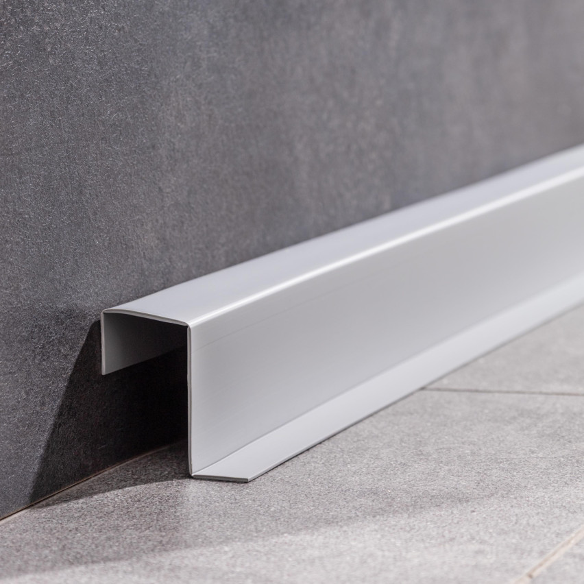 Baghetă Multifuncțională din PVC 4în1 – Panou de Finisare Autocolant, 120 mm, Cărămiziu