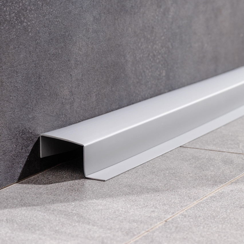 Baghetă Multifuncțională din PVC 4în1 – Panou de Finisare Autocolant, 120 mm, Alb