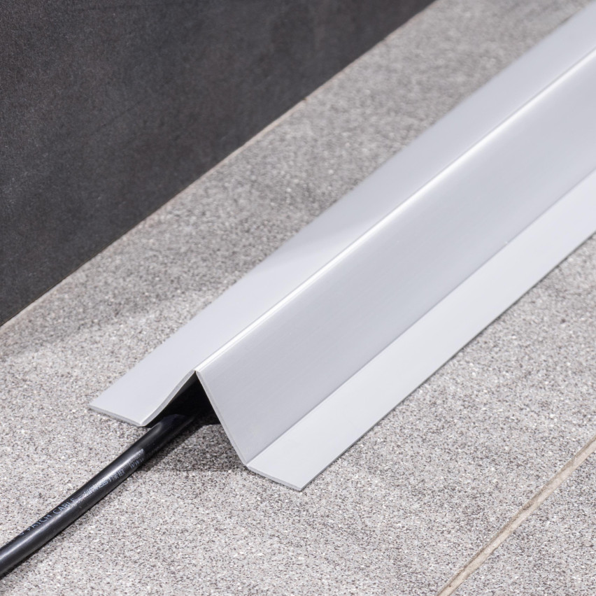 Baghetă Multifuncțională din PVC 4în1 – Panou de Finisare Autocolant, Maro