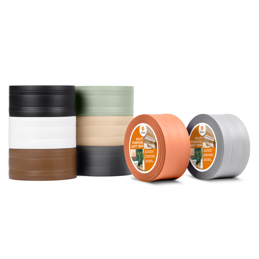 Baghetă Multifuncțională din PVC 2în1 – Panou de Finisaj Autocolant, 110Mm, Verde Deschis