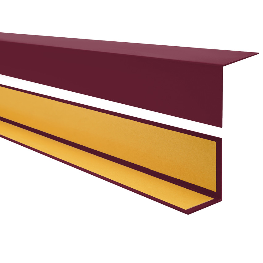 Profil unghiular din PVC, protecție autoadezivă pentru margini, protecție pentru colțuri, roșu burgundy
