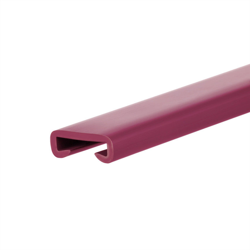 Balustradă PVC, balustradă scări, balustradă scări, PREMIUM, 40x8mm, roșu burgundy, 1m