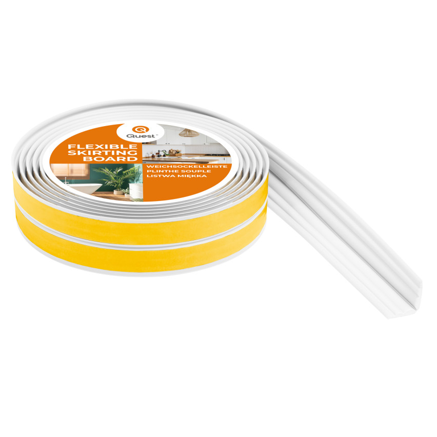 Bandă de protecție antiderapantă din PVC 40mm, LAP2 alb, 5m