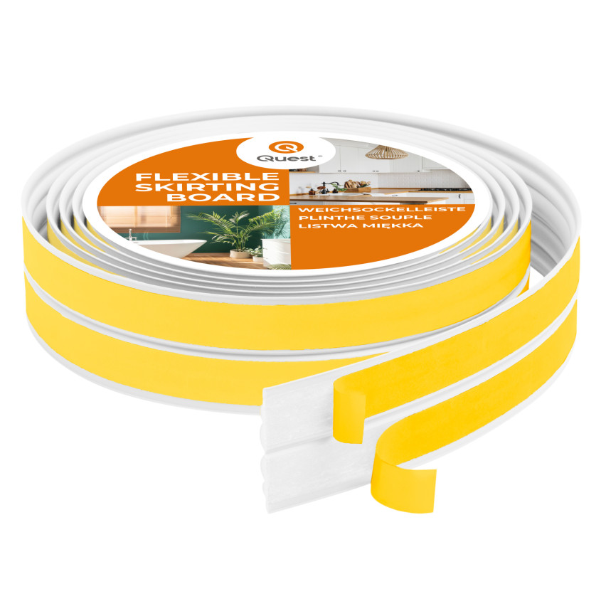 Bandă de protecție antiderapantă din PVC 40mm, LAP2 alb, 5m