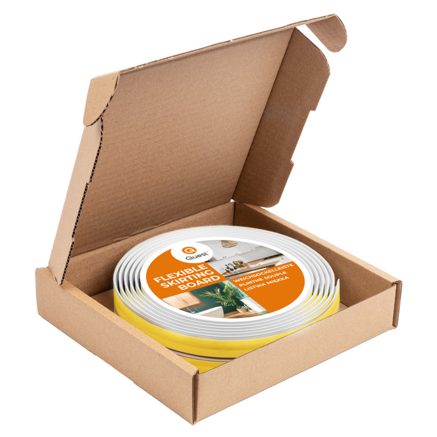 Bandă de protecție antiderapantă din PVC 40mm, LAP2 alb, 5m