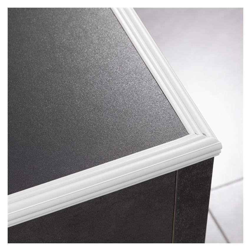 Bandă de protecție antiderapantă din PVC 40mm, LAP2 alb, 5m
