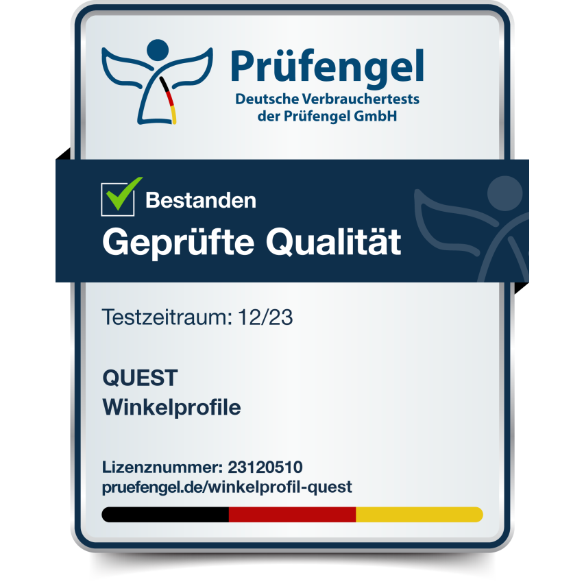 PVC Profil unghiular dur, plastic, protecție pentru margini, alb