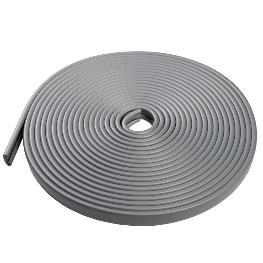 Balustradă din PVC, balustradă pentru scări, balustradă pentru scări, PREMIUM, 35x8mm, gri, 1m