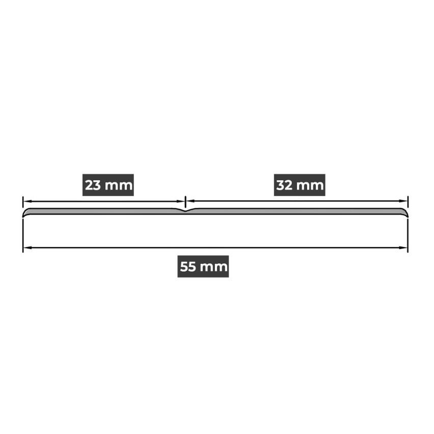 Plinta moale autoadezivă 32x23 mm, tapet flexibil pentru bucătărie și baie, plintă PVC, bandă de etanșare, alb