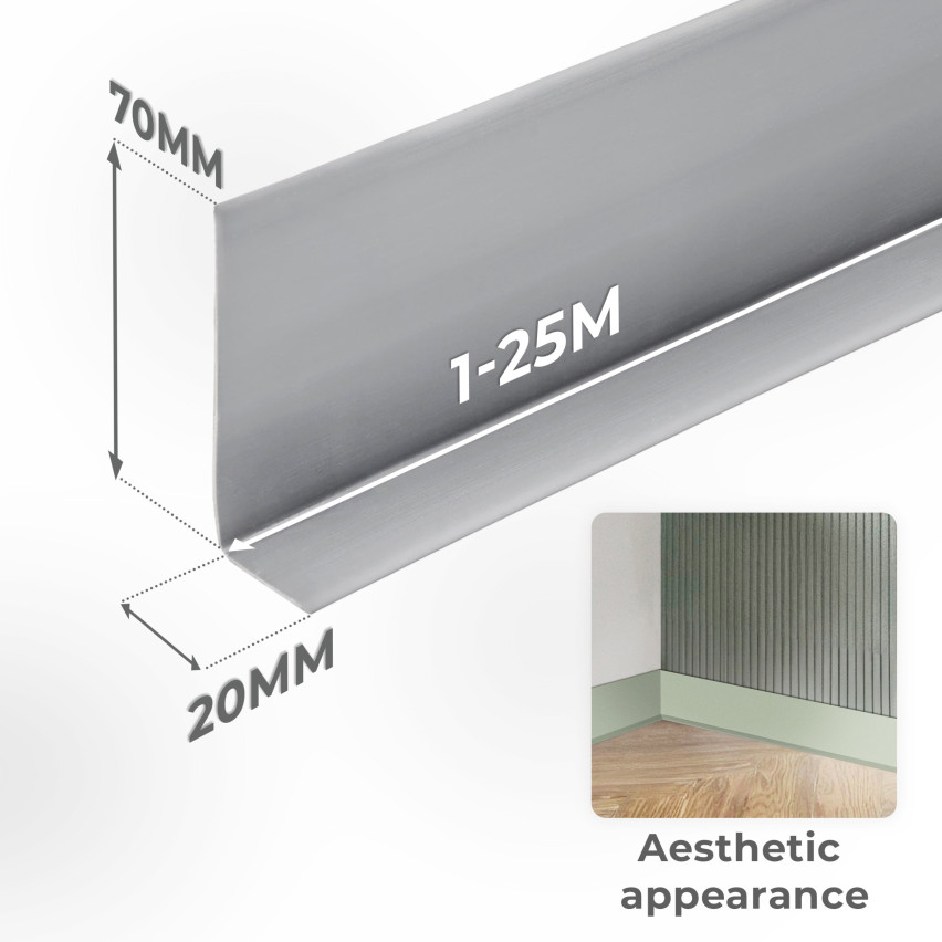 Plintă PVC autoadezivă, 70x20mm, măsline